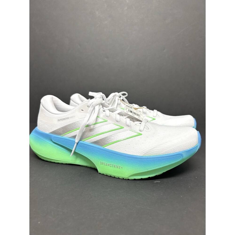 NWT Adidas Supernova Rise 3 Running Sneakers Shoes 10 White Green JP 8680 Outdoo